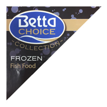 Betta Choice Frozen Food Triangle Sticker