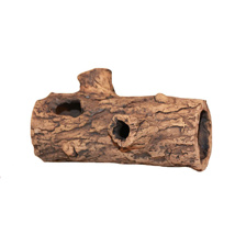 Ceramic Nature Log Medium with 2 Boughs 